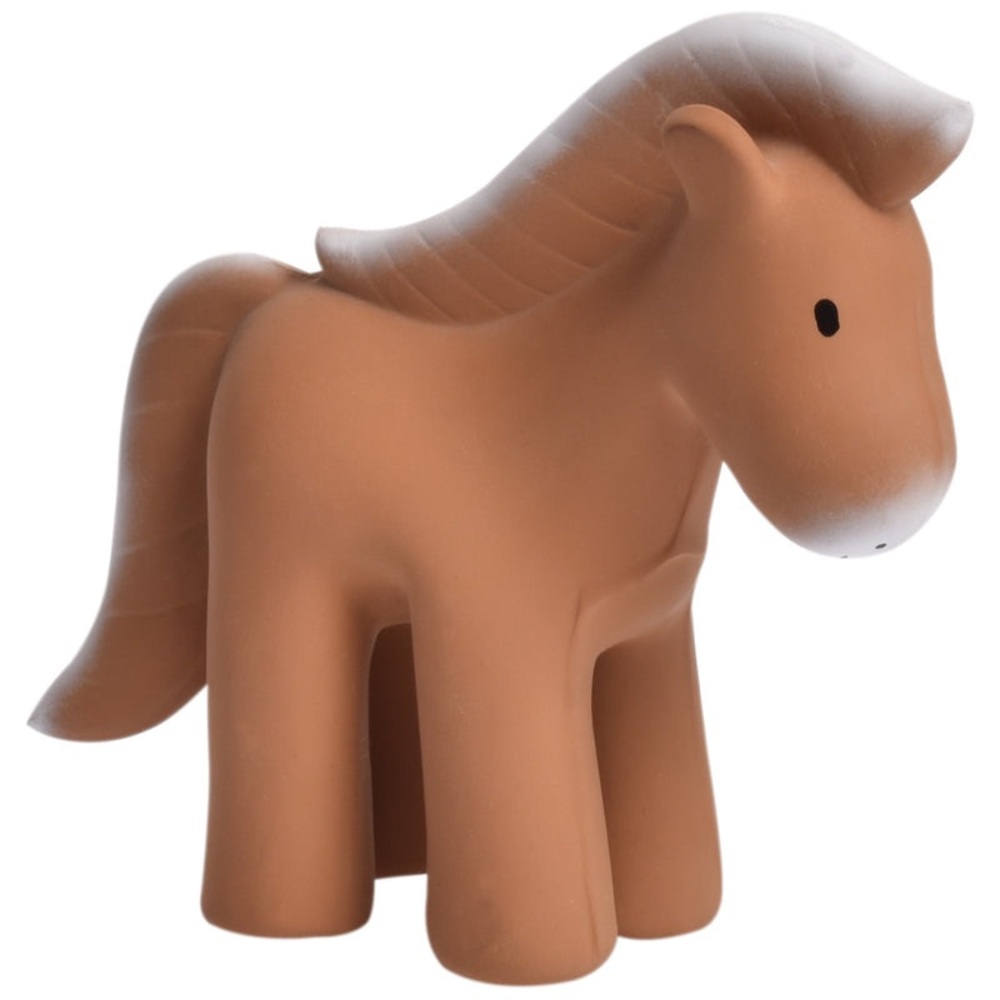 TIKIRI HORSE ORGANIC NATURAL RUBBER RATTLE, TEETHER & BATH TOY NWT
